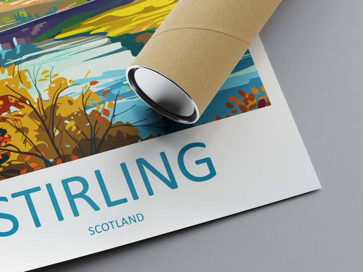 Stirling Travel Print Wall Art Stirling Wall Hanging Home Décor Stirling Gift Art Lovers Scotland Art Lover Gift Stirling Castle City Poster