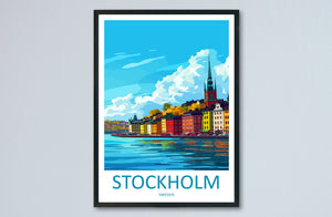 Stockholm Print Stockholm Home Décor Sweden Art Print Stockholm Wall Print For Sweden Gift Wall Hanging Stockholm Home Decor Artwork Swedish