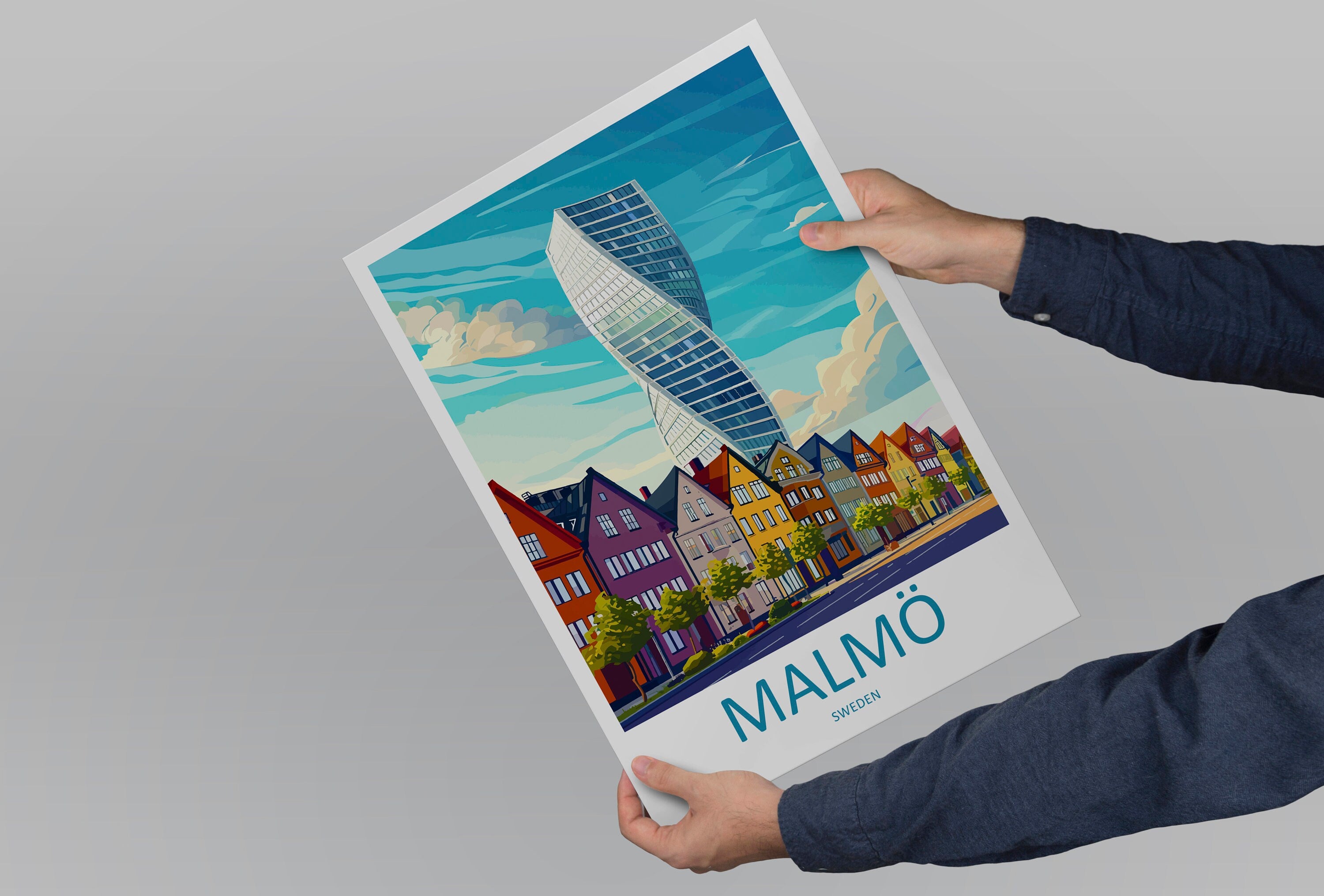 Malmo Print Malmo Home Décor Sweden Art Print Malmo Wall Print For Sweden Gift Wall Hanging Malmo Home Decor Artwork Malmo City Poster Art