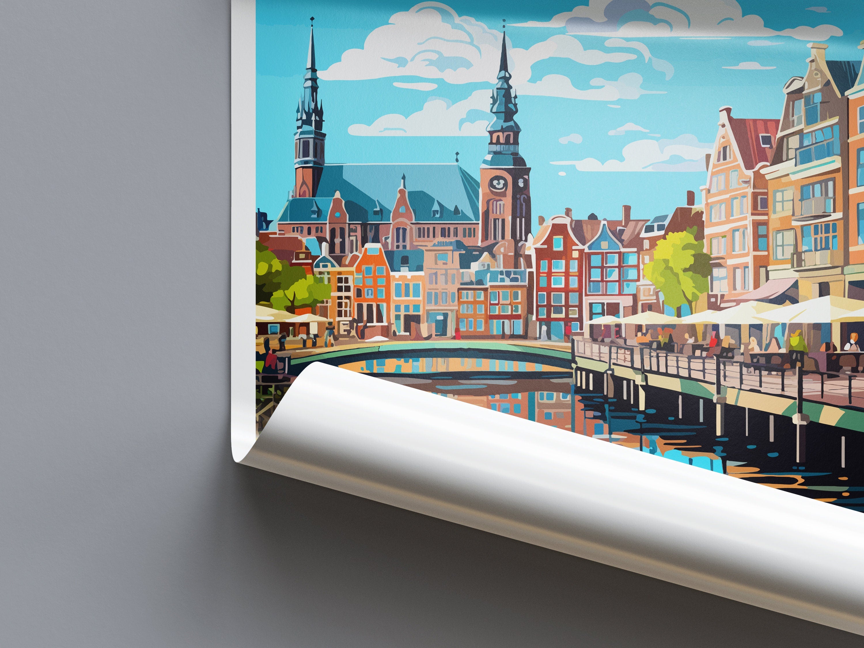 Haarlem Travel Print Haarlem Home Décor Haarlem Art Print Haarlem Wall Print For Netherlands Haarlem Gift For Haarlem Wall Art Netherlands