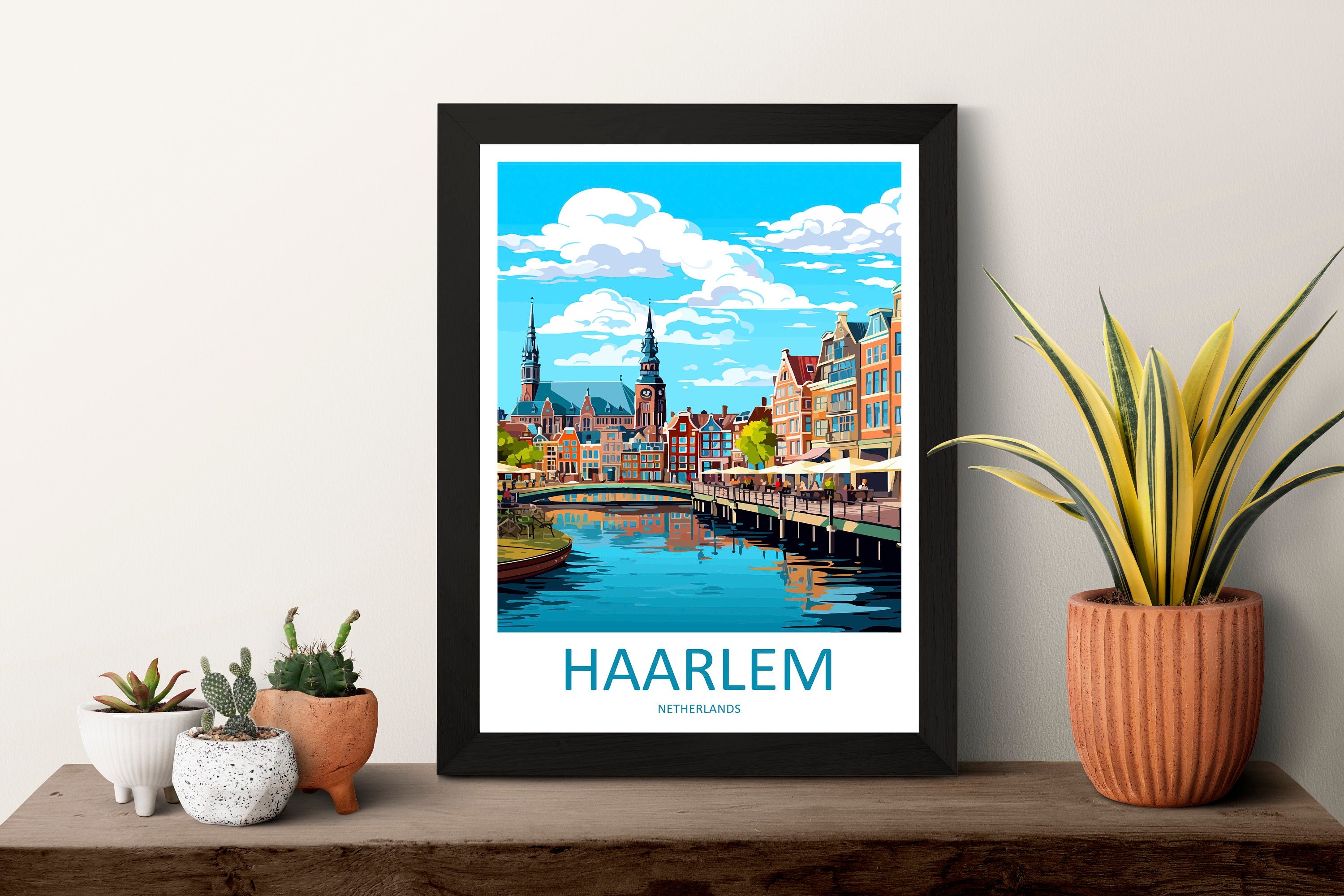 Haarlem Travel Print Haarlem Home Décor Haarlem Art Print Haarlem Wall Print For Netherlands Haarlem Gift For Haarlem