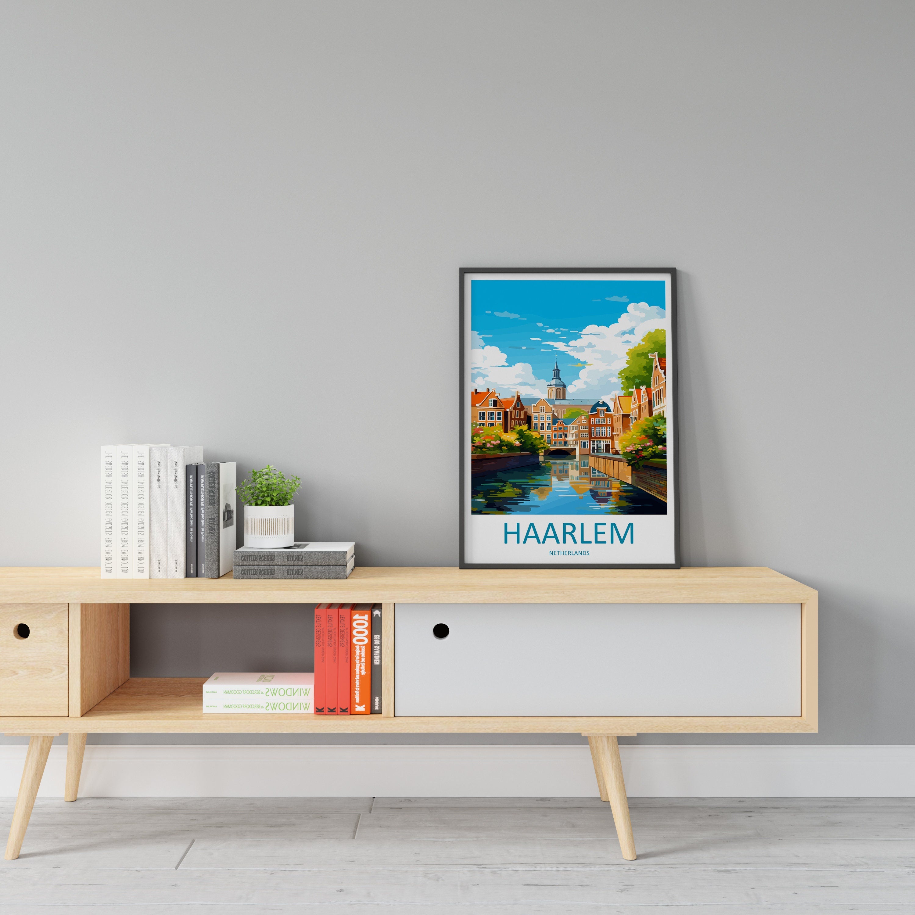 Haarlem Travel Print Haarlem Home Décor Haarlem Art Print Haarlem Wall Print For Netherlands Haarlem Gift For Haarlem