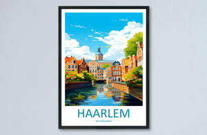 Haarlem Travel Print Haarlem Home Décor Haarlem Art Print Haarlem Wall Print For Netherlands Haarlem Gift For Haarlem