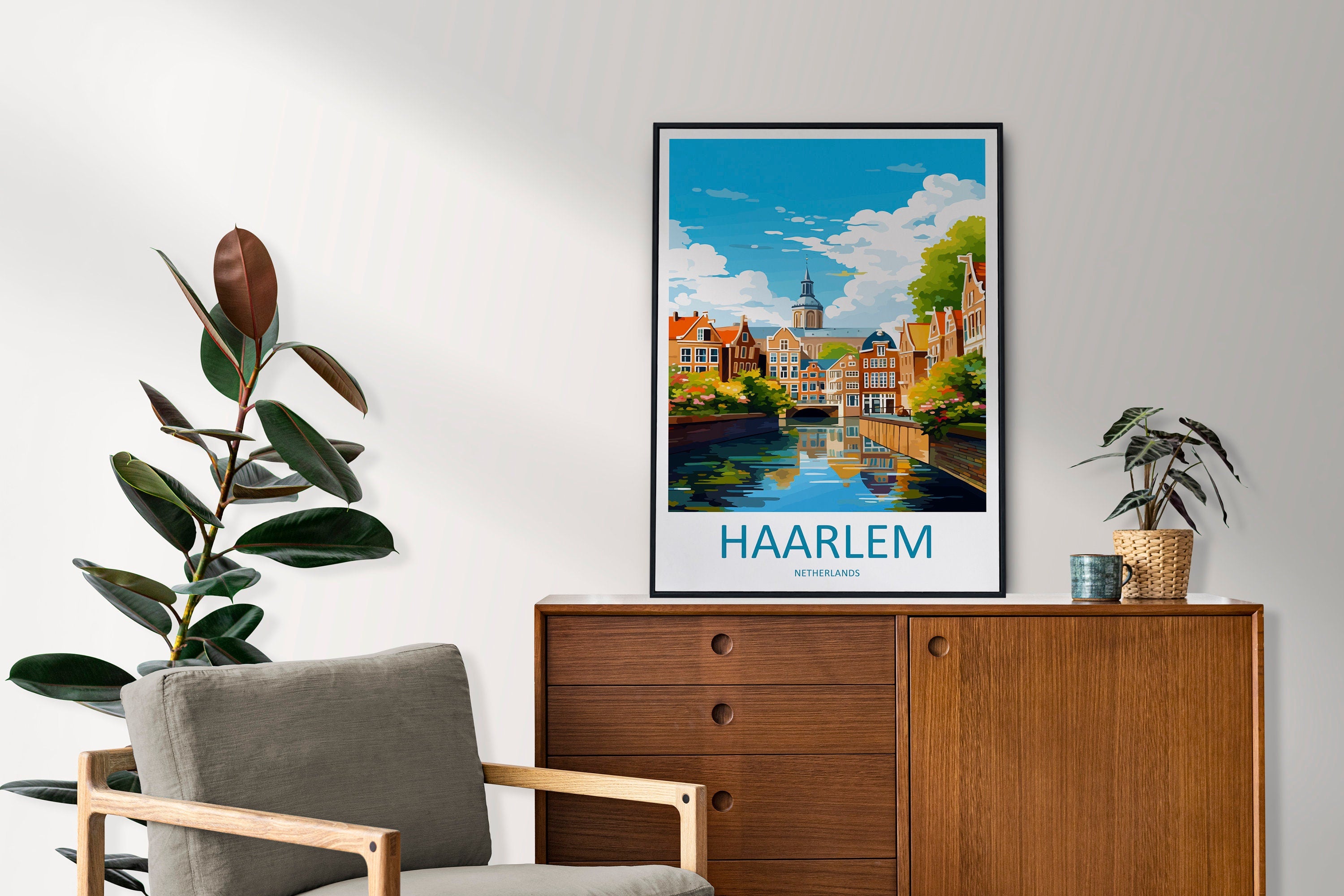 Haarlem Travel Print Haarlem Home Décor Haarlem Art Print Haarlem Wall Print For Netherlands Haarlem Gift For Haarlem