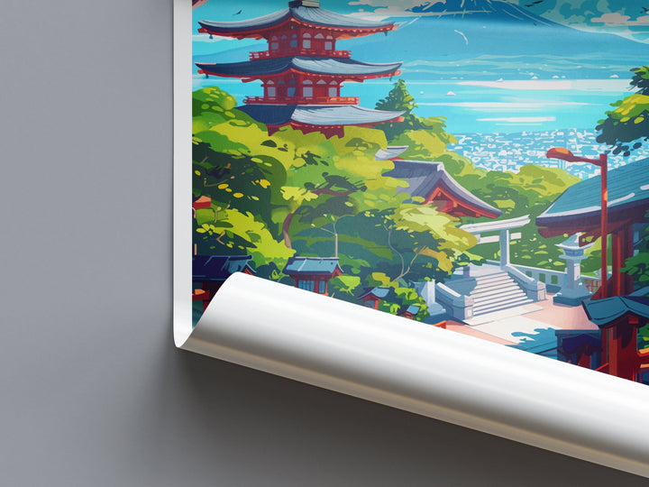 Kamakura Travel Print Wall Art Kamakura Wall Hanging Home Décor Kamakura Gift Art Lovers Japan Art Lover Gift Japan Travel Gift