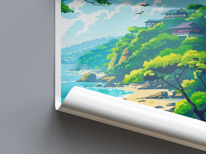 Kamakura Travel Print Wall Art Kamakura Wall Hanging Home Décor Kamakura Gift Art Lovers Japan Art Lover Gift Japan Travel Gift