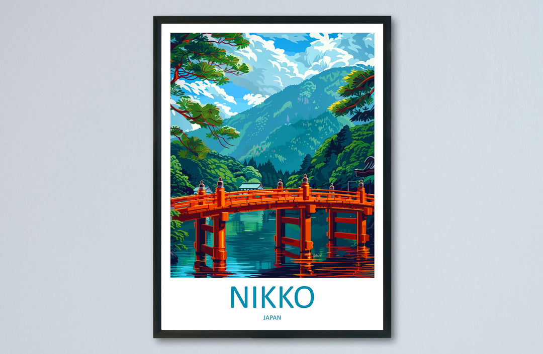 Nikko Travel Print Wall Art Nikko Wall Hanging Home Décor Nikko Gift Art Lovers Japan Art Lover Gift Japan Travel Gift