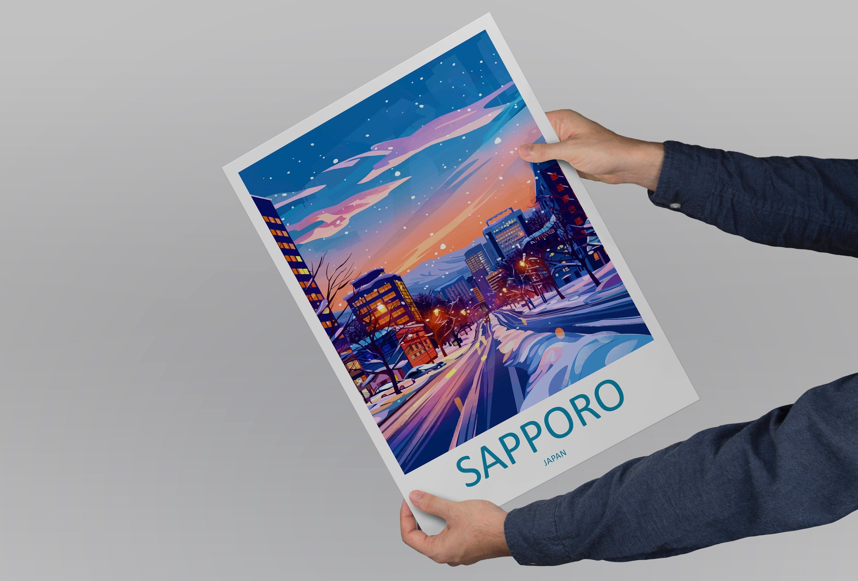 Sapporo Travel Print