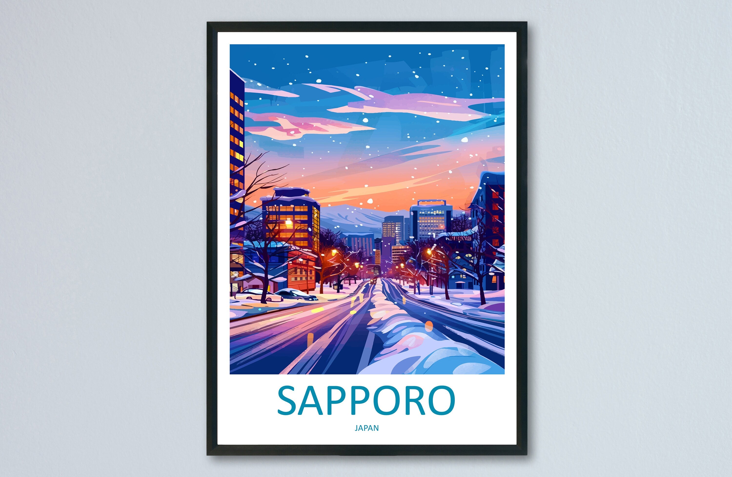 Sapporo Travel Print