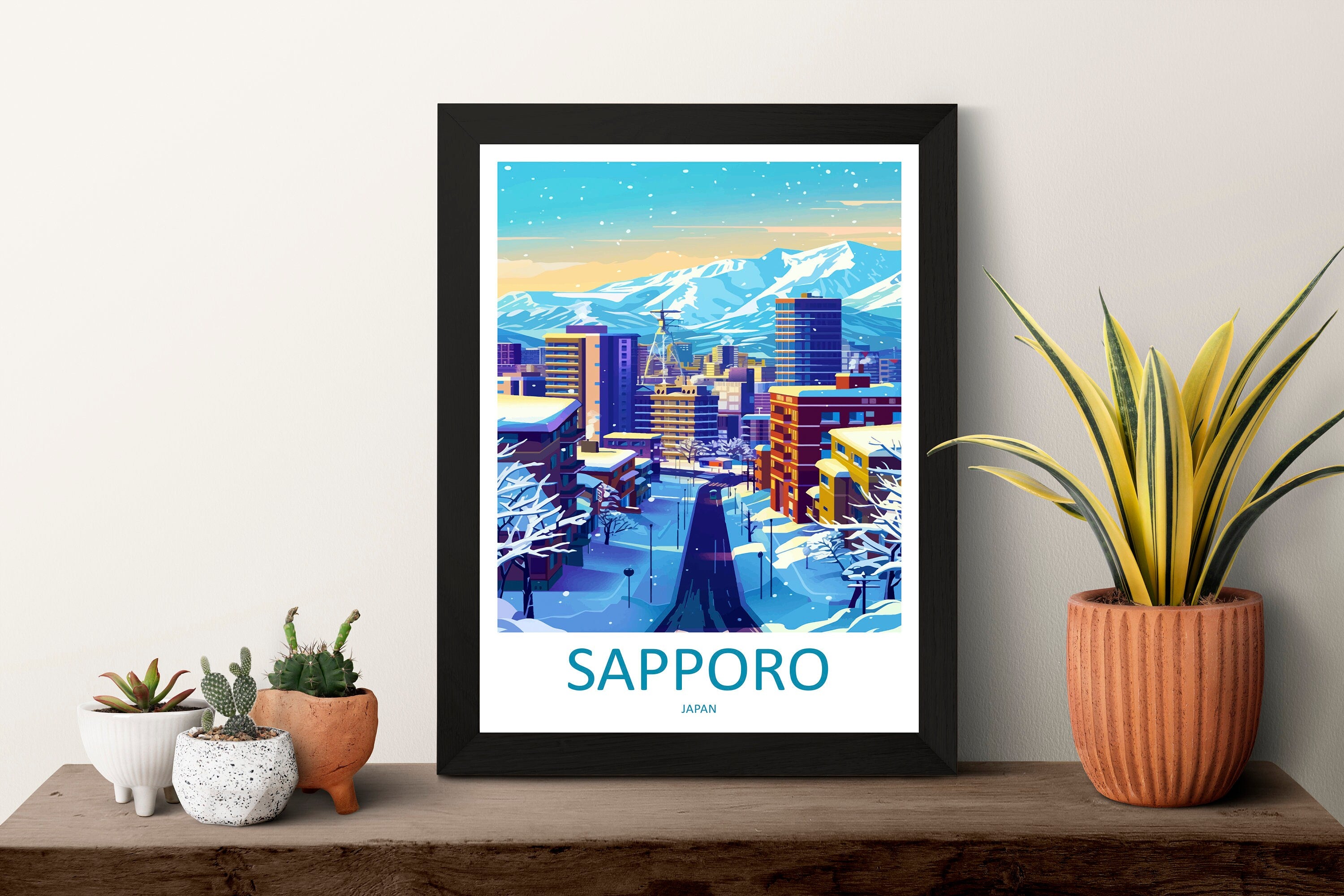 Sapporo Travel Print