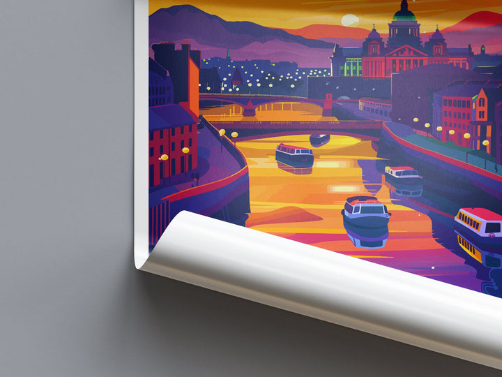 Belfast Travel Print Wall Art Belfast Wall Hanging Home Décor Belfast Gift Art Lovers Ireland Art Lover Gift Belfast Travel Art Gift