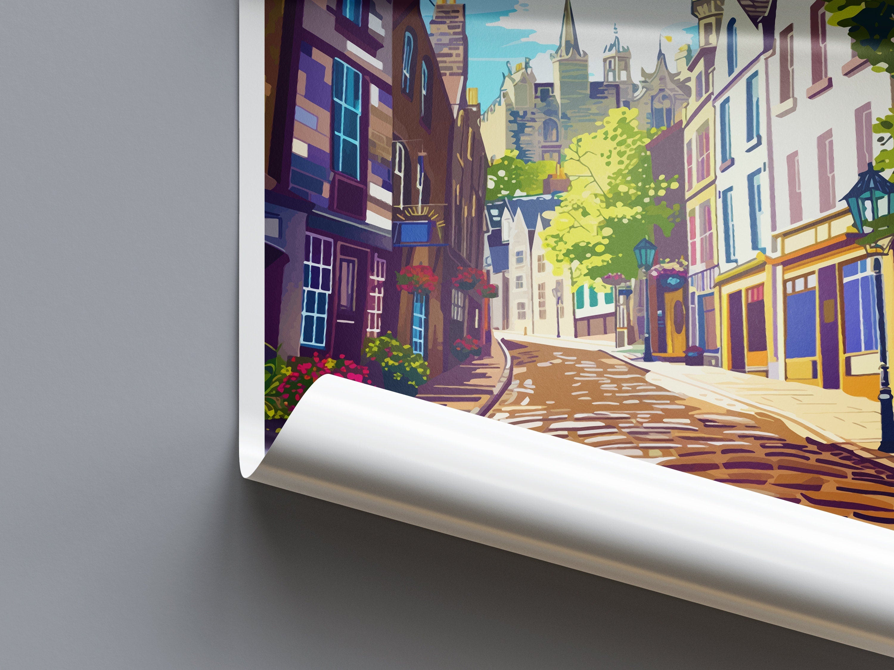 Aberdeen Print Aberdeen Home Décor Scotland City Art Print Aberdeen