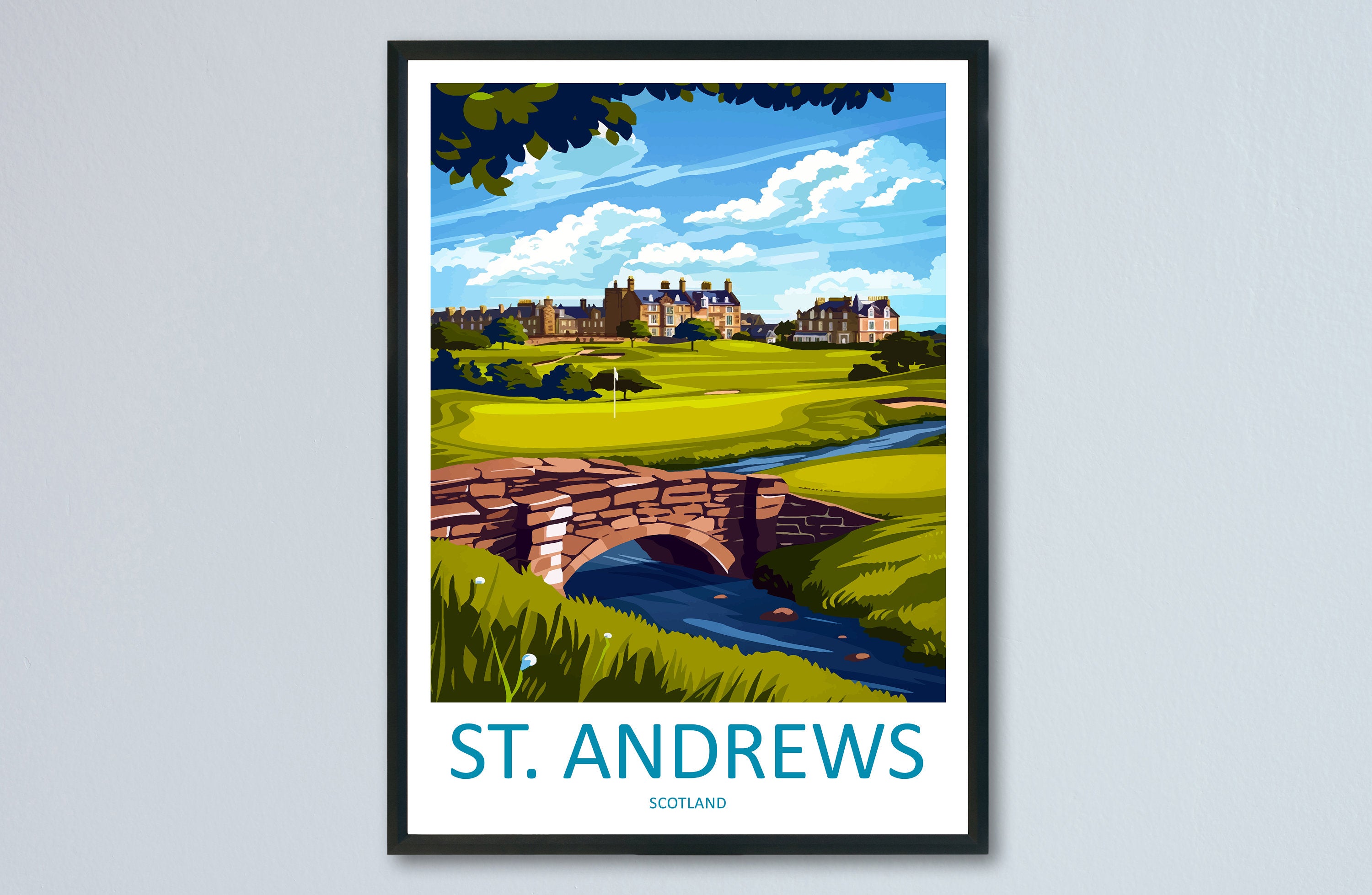 St Andrews Golf Course Travel Print