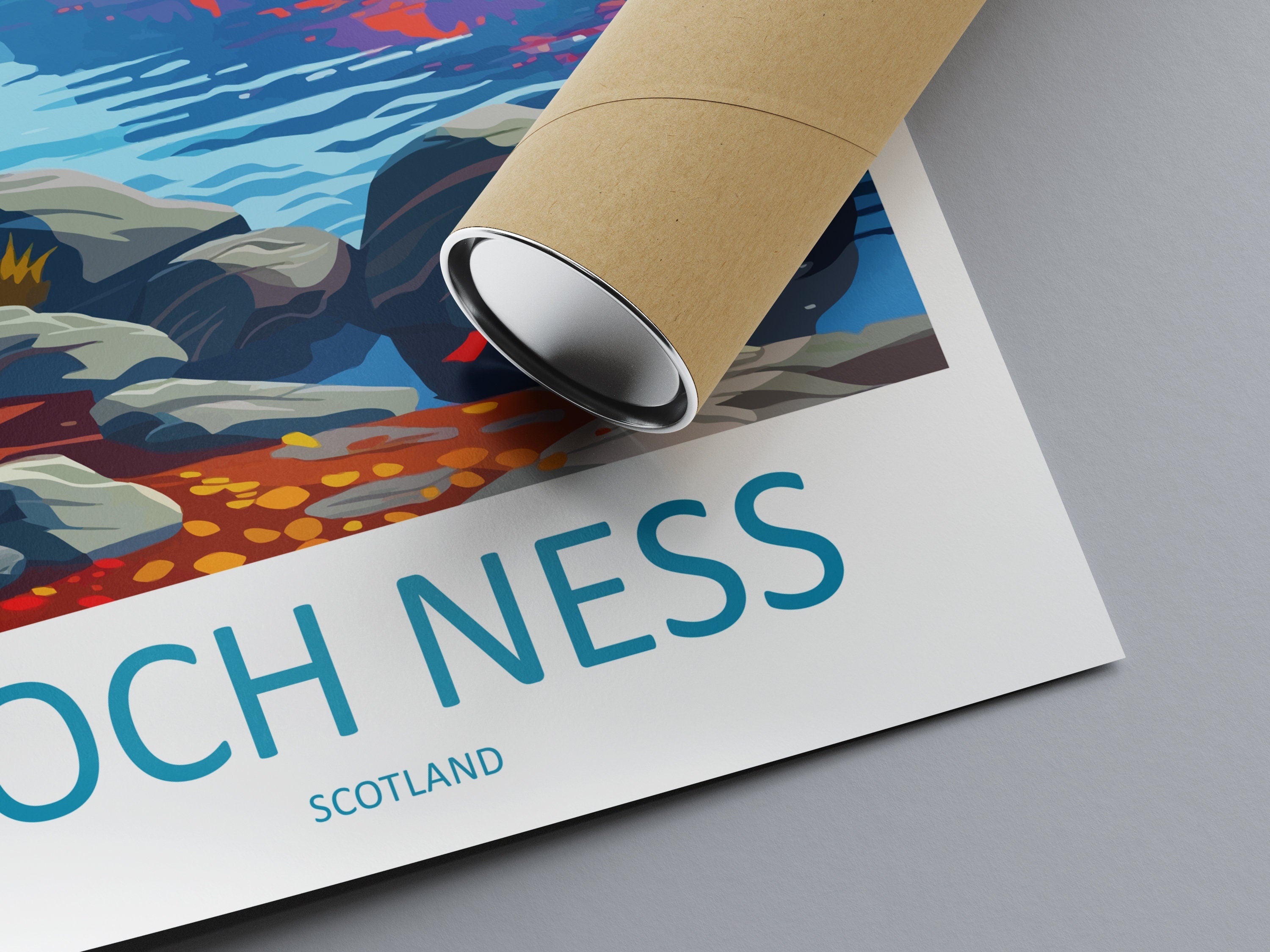 Loch Ness Print Loch Ness Home Décor Landscape Art Print Loch Ness