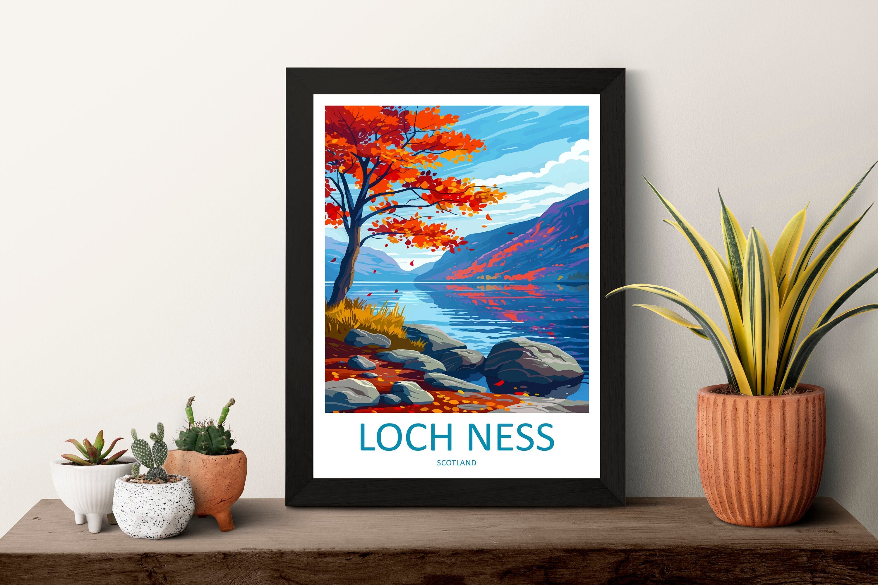 Loch Ness Print Loch Ness Home Décor Landscape Art Print Loch Ness