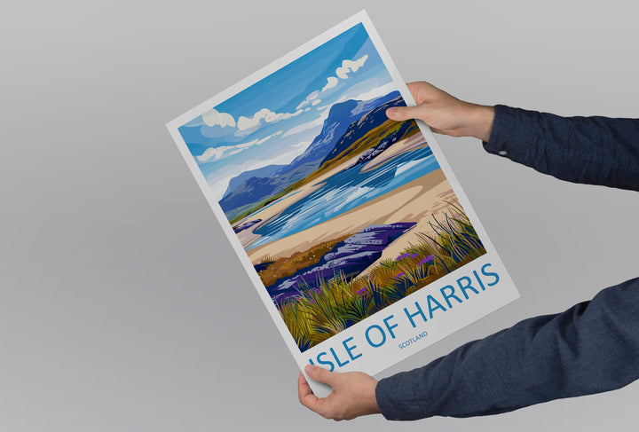 Isle Of Harris Travel Print Wall Art Isle Of Harris Wall Hanging Home Décor Isle Of Harris Gift Art Lovers Scotland Art Lover Gift Isle Art
