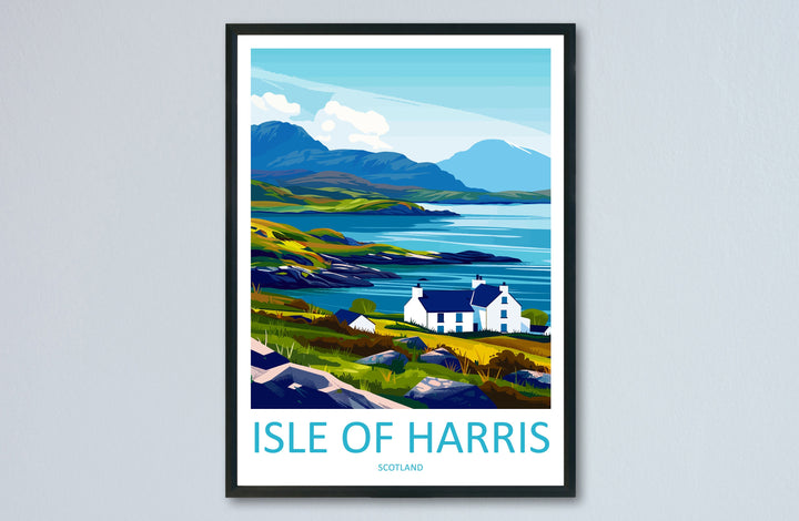 Isle Of Harris Travel Print Wall Art Isle Of Harris Wall Hanging Home Décor Isle Of Harris Gift Art Lovers Scotland Art Lover Gift Isle Art