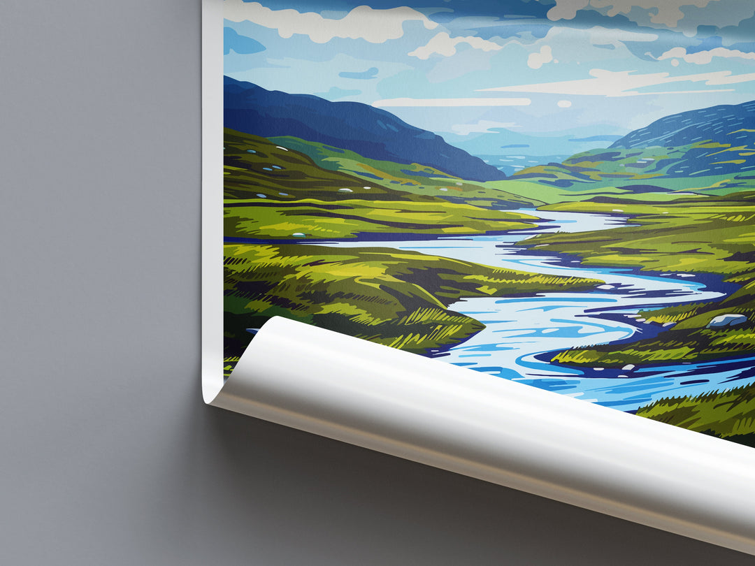 Loch Lomond And The Trossachs Travel Print Wall Art Loch Lomond Wall Hanging Home Decoration National Park Gift Art Lovers Wall Art Print