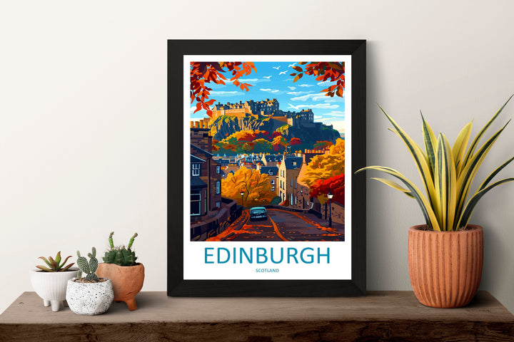 Edinburgh Cityscape Print Edinburgh Home Decor European City Art Print Edinburgh Wall Art Scotland Enthusiast Gift Wall Hanging Edinburgh