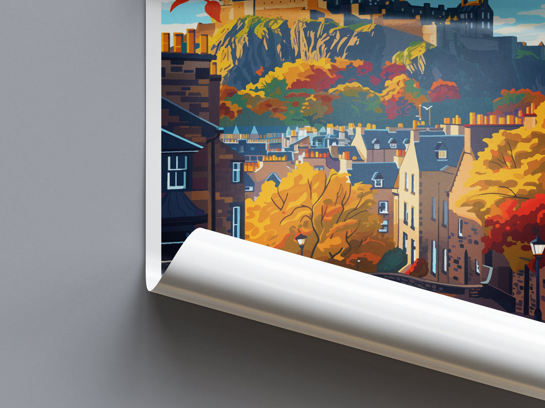 Edinburgh Cityscape Print Edinburgh Home Decor European City Art Print Edinburgh Wall Art Scotland Enthusiast Gift Wall Hanging Edinburgh