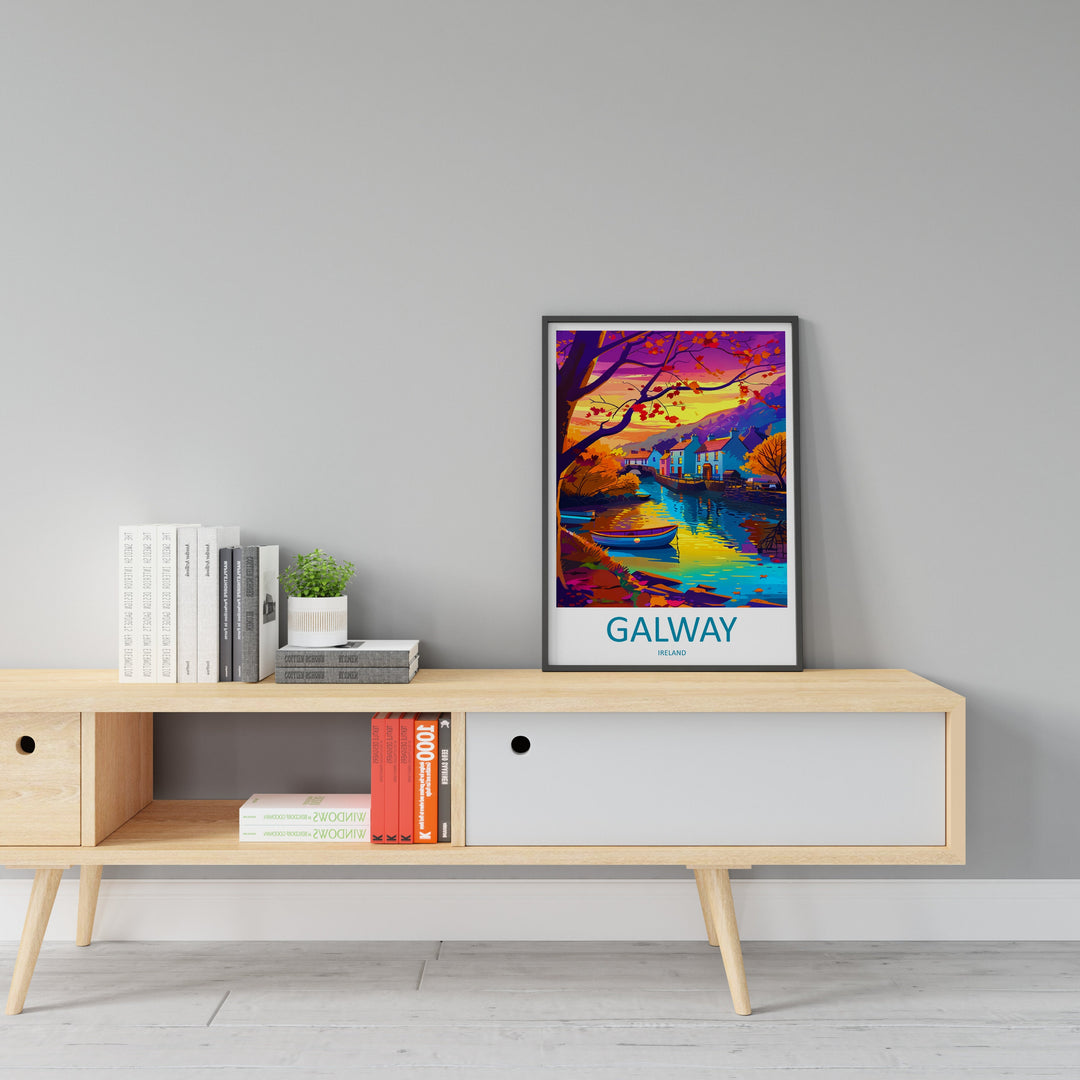 Galway Print Galway Home Decor Galway Square Art Print Galway Wall Art for Ireland Enthusiast Gift Wall Hanging Galway Ireland Wall Décor