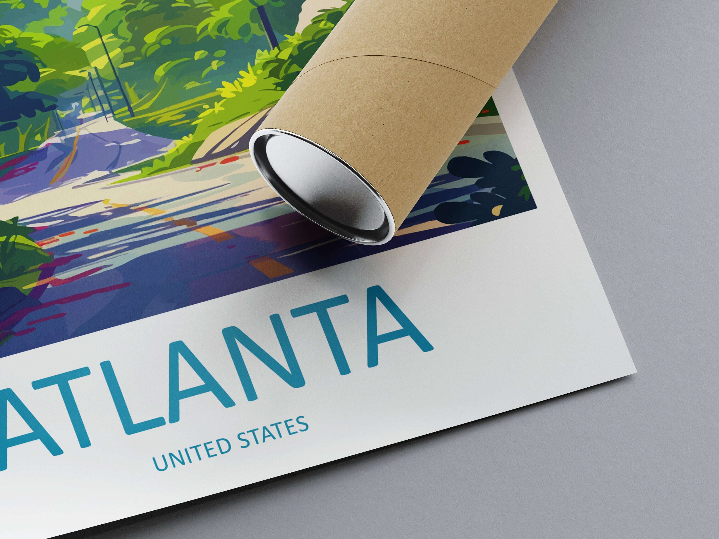 Atlanta Travel Print Atlanta Home Décor Georgia Art Print Atlanta Wall Print For Atlanta Gift Wall Hanging Atlanta Artwork Décor