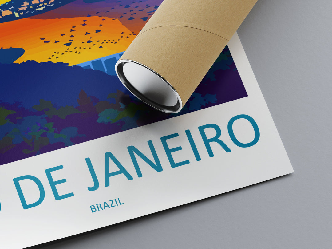 Rio De Janeiro Travel Print Wall Art Rio De Janeiro Wall Hanging Home Decor Rio De Janeiro Gift Art Lovers Wall Art Print Art Brazil Art