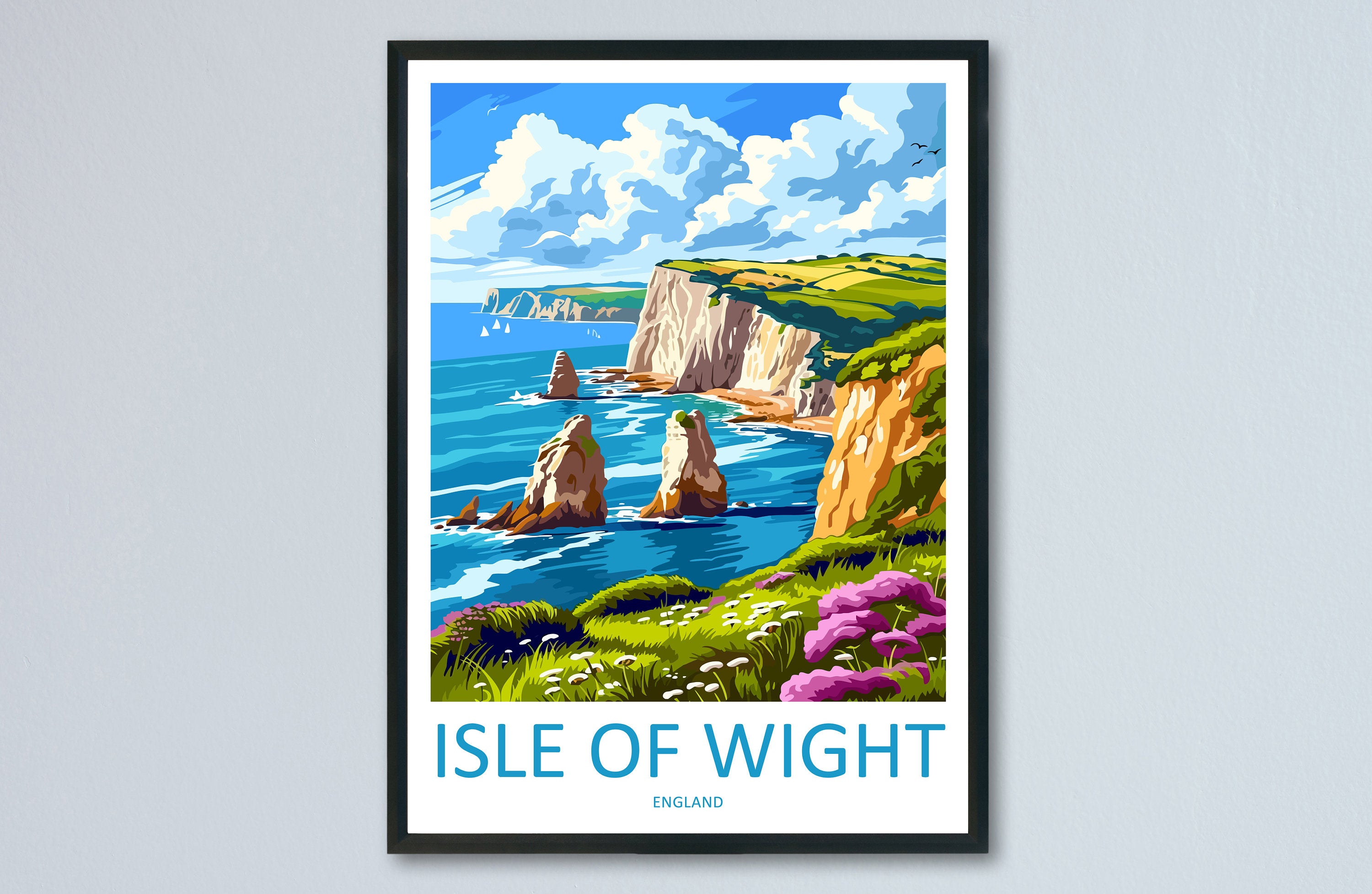 Isle Of Wight Travel Print