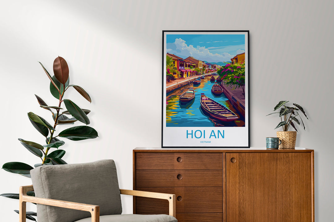 Hoi An Travel Print Wall Art Hoi An Wall Hanging Home Décor Hoi An Gift Art Lovers Vietnam Art Lover Gift Hoi An Wall Art For Vietnam Lover