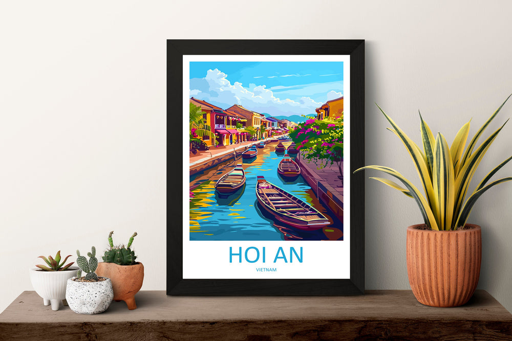 Hoi An Travel Print Wall Art Hoi An Wall Hanging Home Décor Hoi An Gift Art Lovers Vietnam Art Lover Gift Hoi An Wall Art For Vietnam Lover