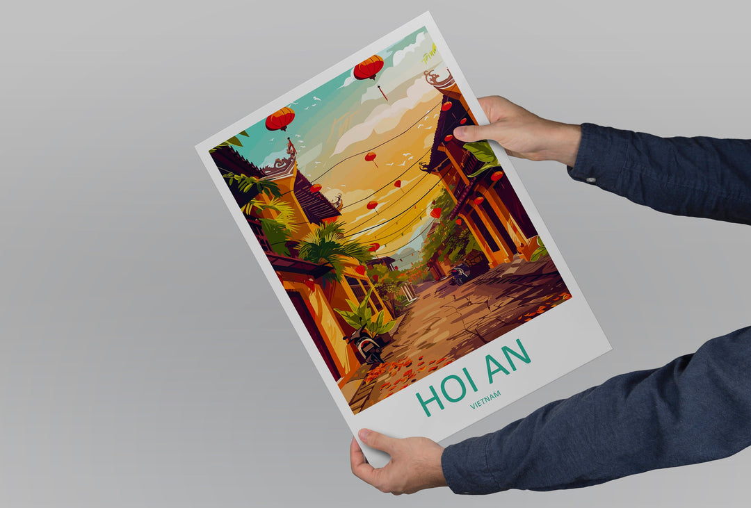 Hoi An Travel Print Wall Art Hoi An Wall Hanging Home Décor Hoi An Gift Art Lovers Vietnam Art Lover Gift Hoi An Wall Art For Vietnam Lover