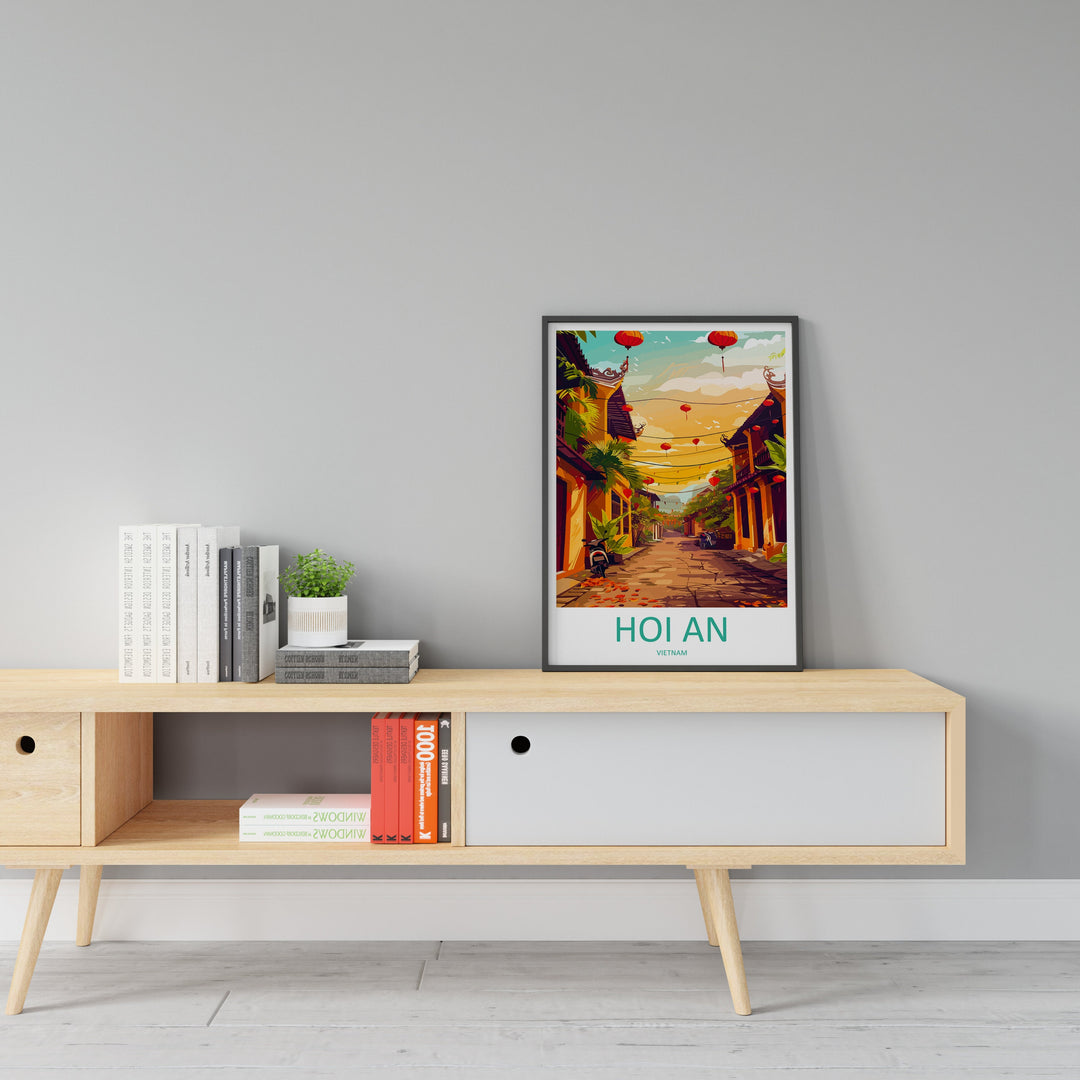 Hoi An Travel Print Wall Art Hoi An Wall Hanging Home Décor Hoi An Gift Art Lovers Vietnam Art Lover Gift Hoi An Wall Art For Vietnam Lover