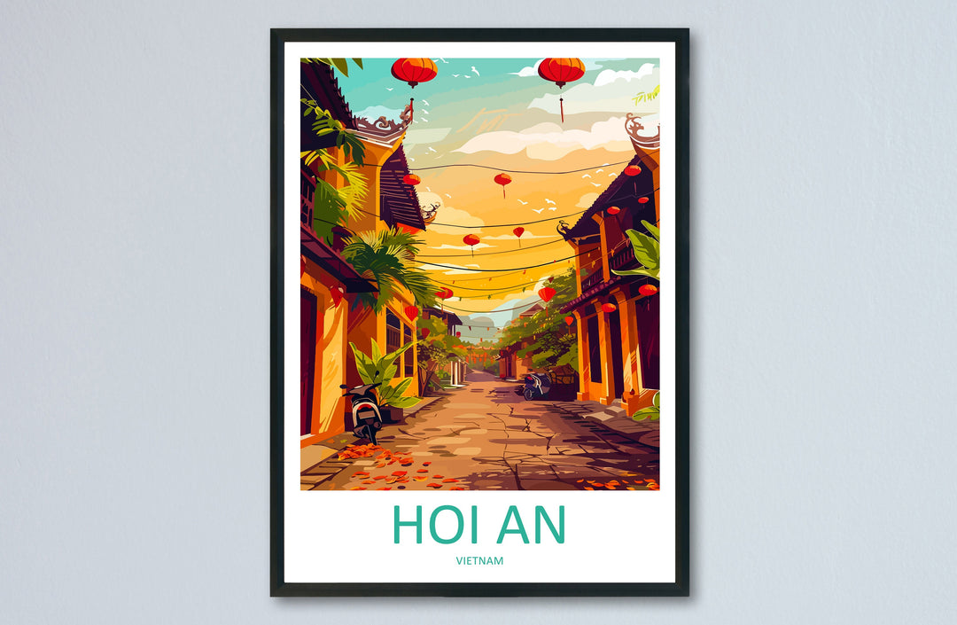 Hoi An Travel Print Wall Art Hoi An Wall Hanging Home Décor Hoi An Gift Art Lovers Vietnam Art Lover Gift Hoi An Wall Art For Vietnam Lover