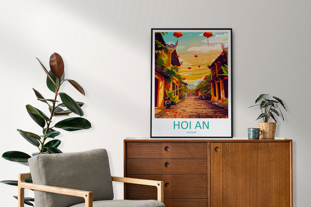 Hoi An Travel Print Wall Art Hoi An Wall Hanging Home Décor Hoi An Gift Art Lovers Vietnam Art Lover Gift Hoi An Wall Art For Vietnam Lover