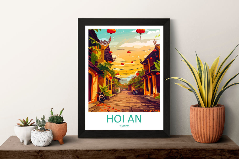Hoi An Travel Print Wall Art Hoi An Wall Hanging Home Décor Hoi An Gift Art Lovers Vietnam Art Lover Gift Hoi An Wall Art For Vietnam Lover
