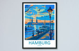 Hamburg Travel Print