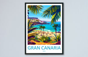 Gran Canaria Travel Print