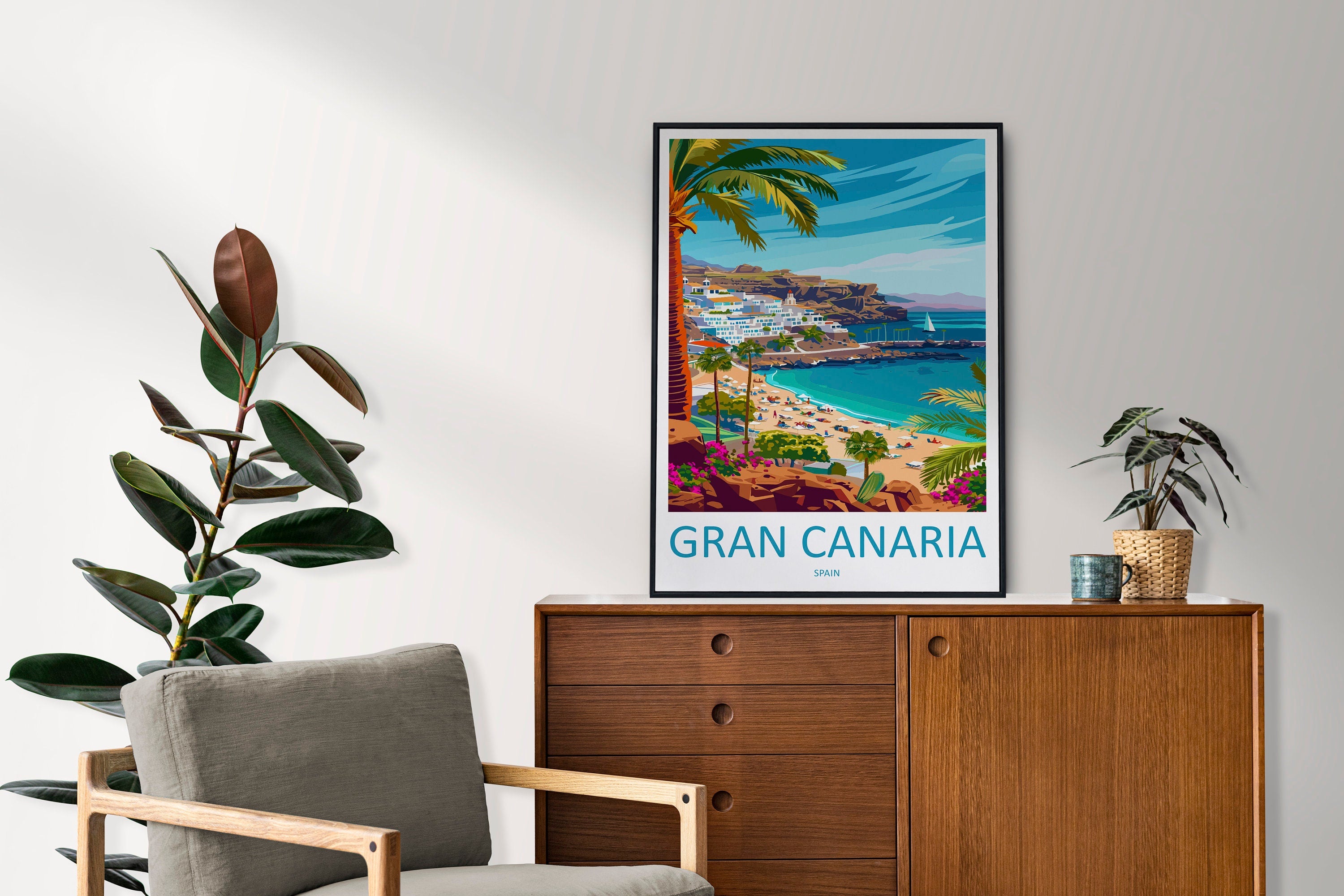 Gran Canaria Travel Print