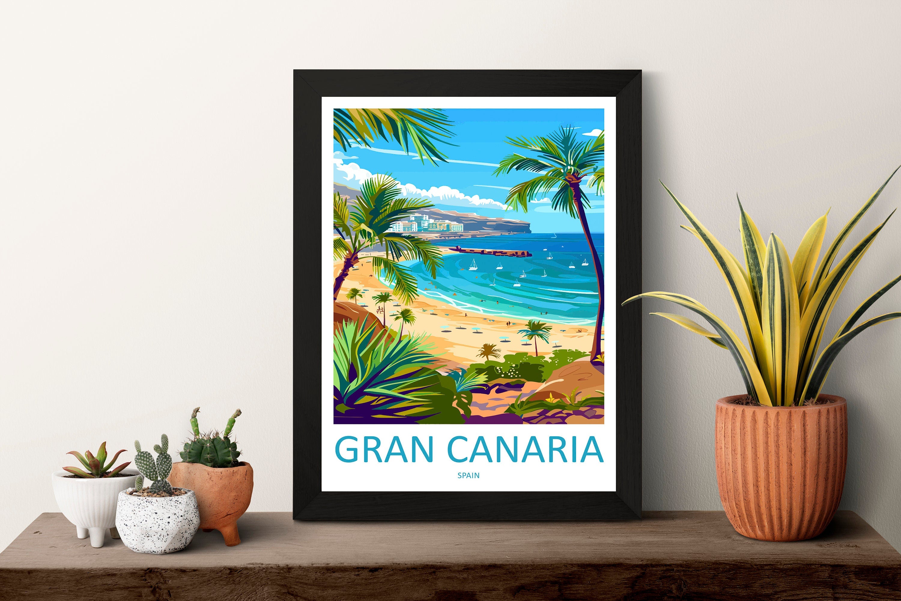 Gran Canaria Travel Print