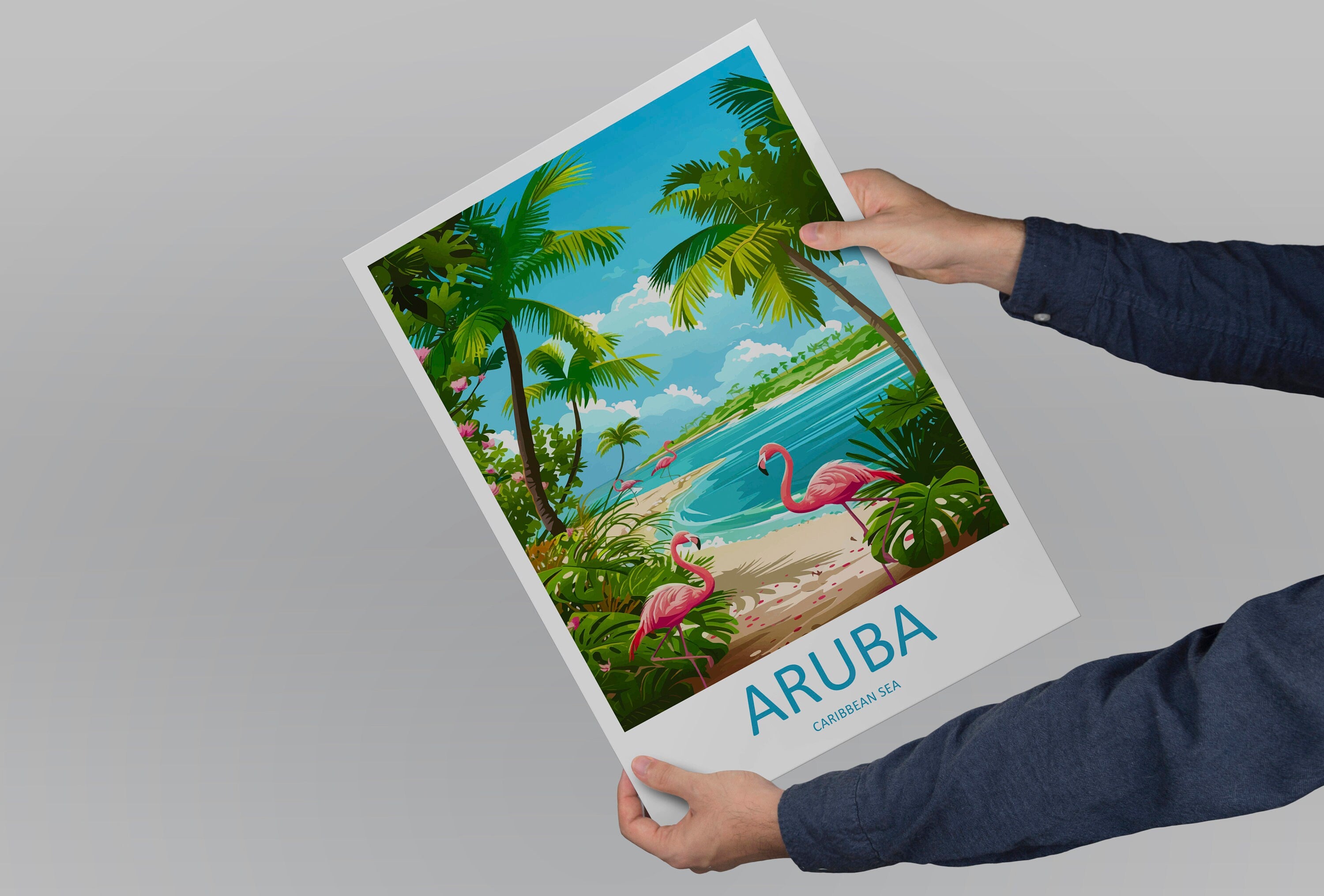 Aruba Travel Print