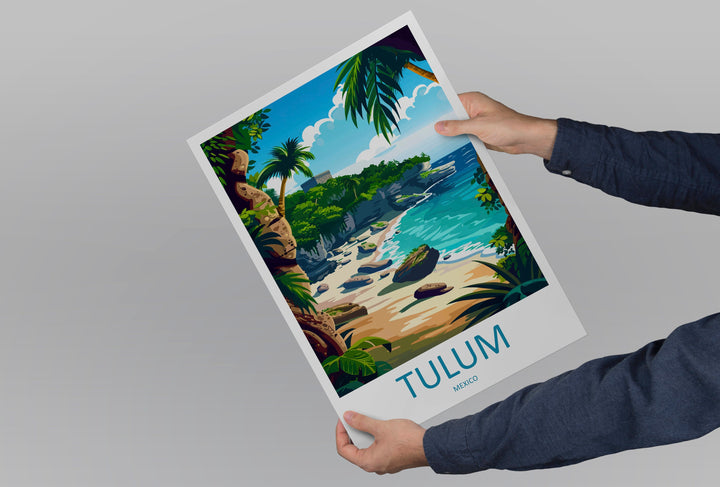 Tulum Travel Print Wall Art Tulum Wall Hanging Home Decoration Tulum Gift Art Lovers Wall Art Print Art Tulum Wall Hanging Poster Tulum Art