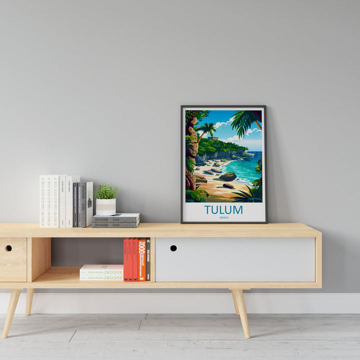 Tulum Travel Print Wall Art Tulum Wall Hanging Home Decoration Tulum Gift Art Lovers Wall Art Print Art Tulum Wall Hanging Poster Tulum Art
