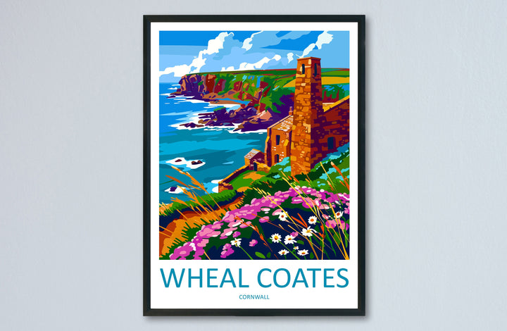 Wheal Coates Travel Print Wall Art Wheal Coates Wall Hanging Home Décor Wheal Coates Gift Art Lovers England Art Lover Gift Wheal Coates