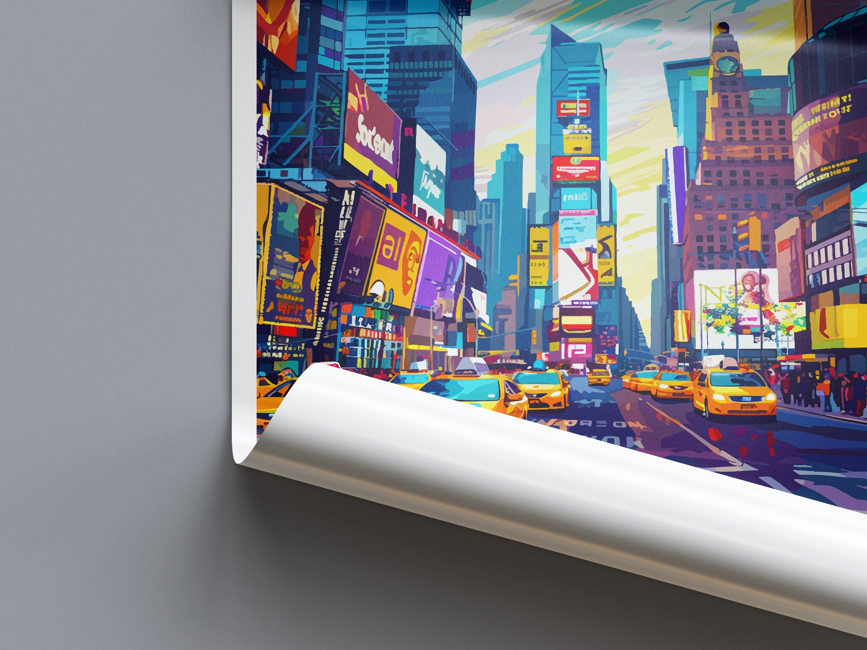 Times Square Travel Print