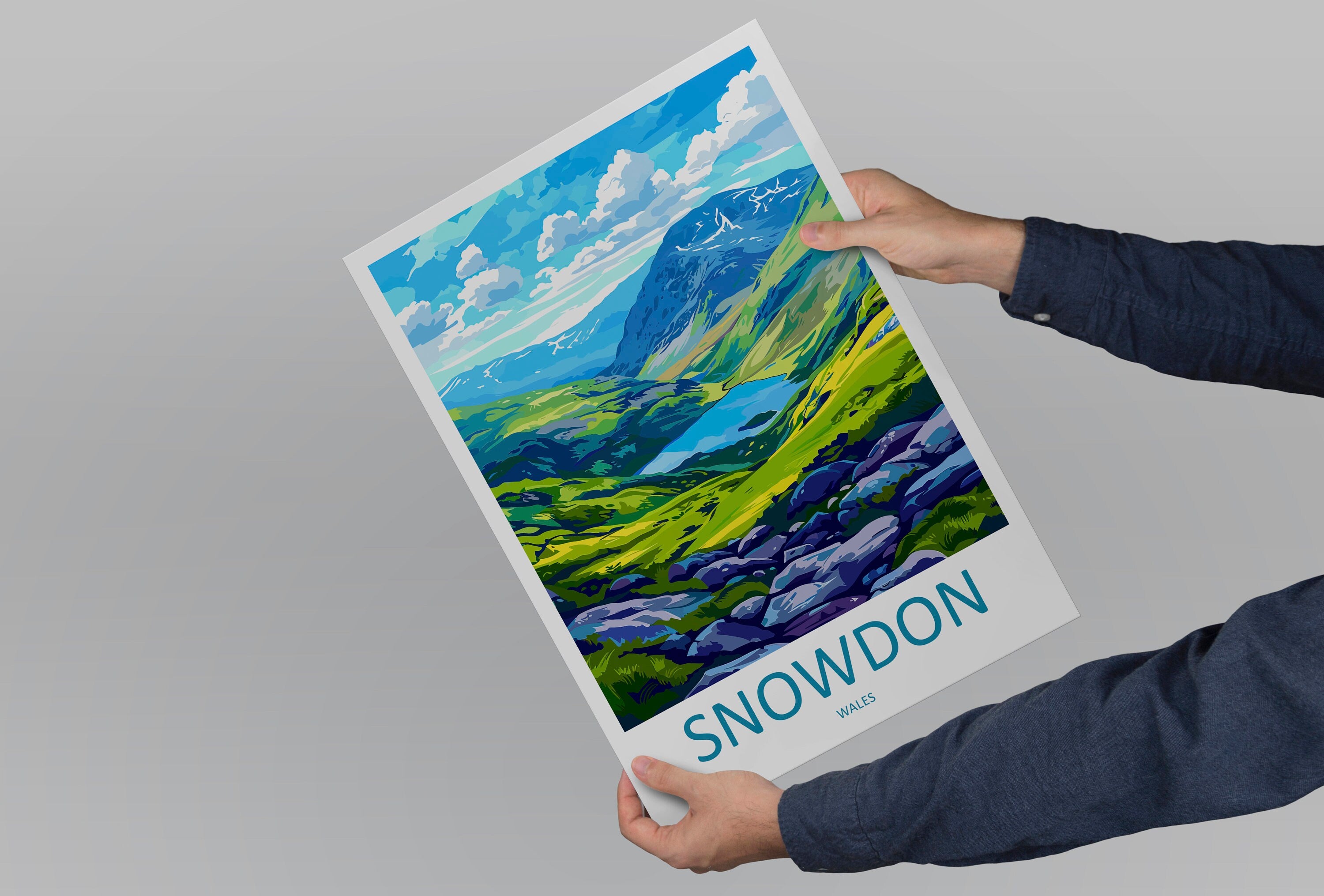 Snowdonia Print Snowdonia Home Decor Landscape Art Print Snowdonia