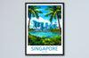 Singapore Travel Print Wall Art Singapore Wall Hanging Home Decoration Singapore Gift Art Lovers Wall Art Singapore