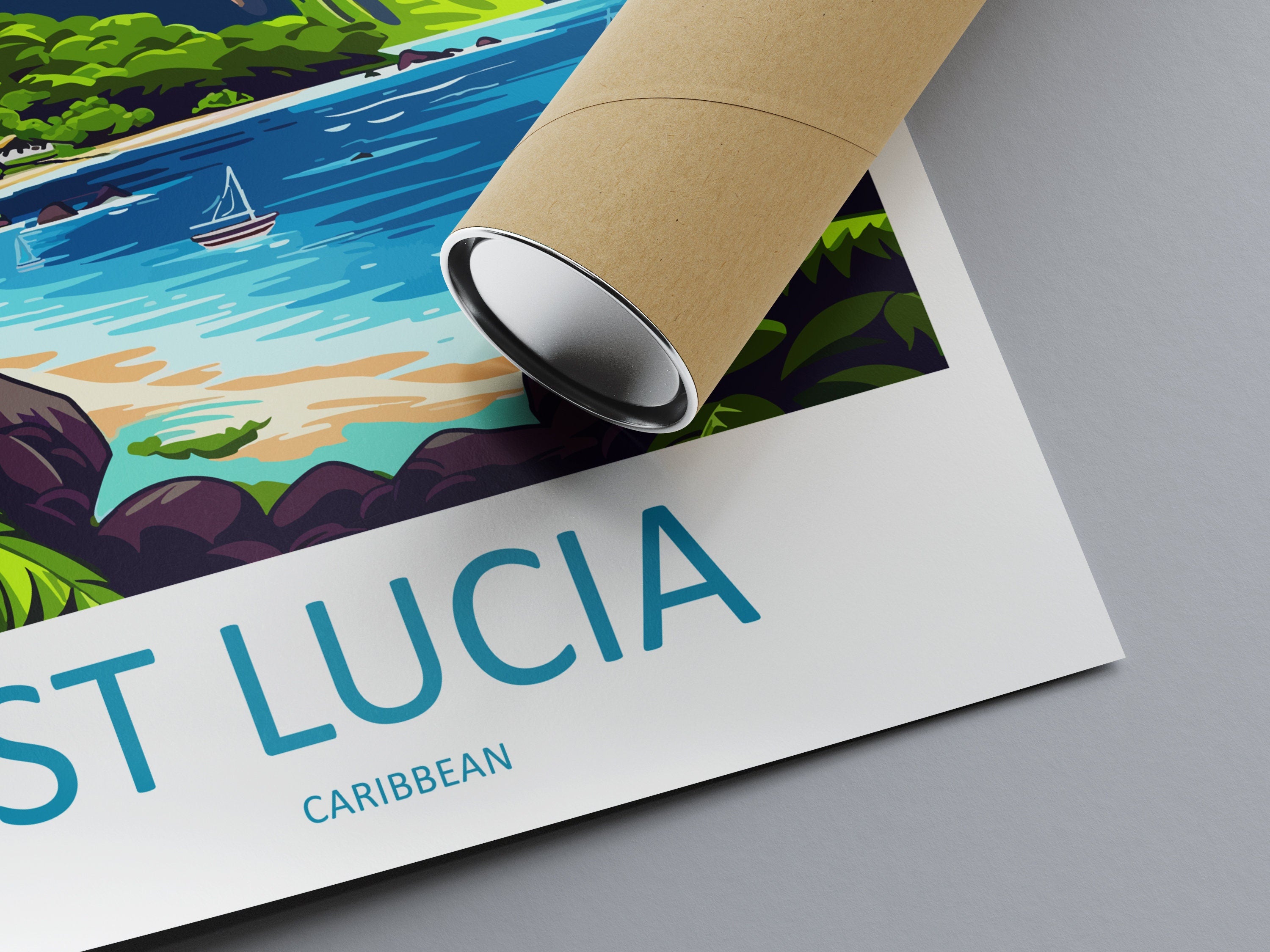 Saint Lucia Travel Print