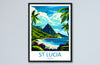 Saint Lucia Travel Print