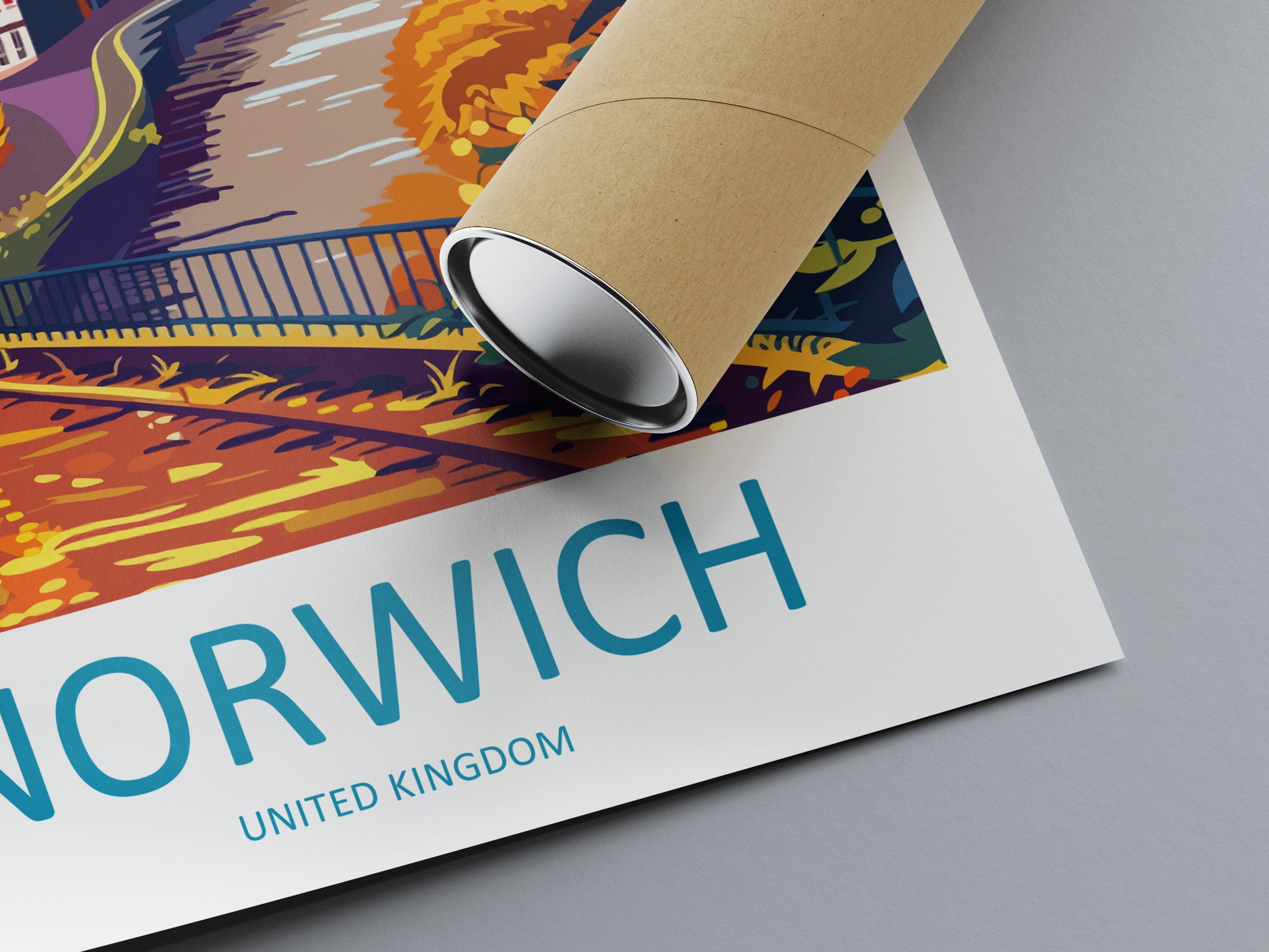 Norwich Travel Print