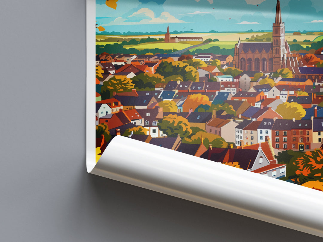 Norwich Travel Print Wall Art Norwich Wall Hanging Home Décor Norwich Gift Art Lovers England Art Lover Gift Norwich Travel Gift